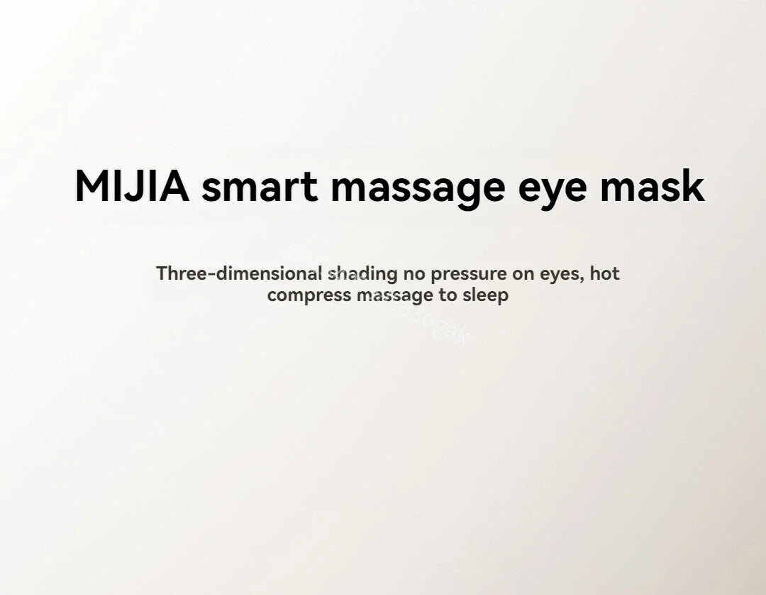Xiaomi Mijia Smart Massage Eye Mask Hot Compress Vibrate Massage 800mAh 3D Shading Intelligent Eye Massager work for Mi Home App