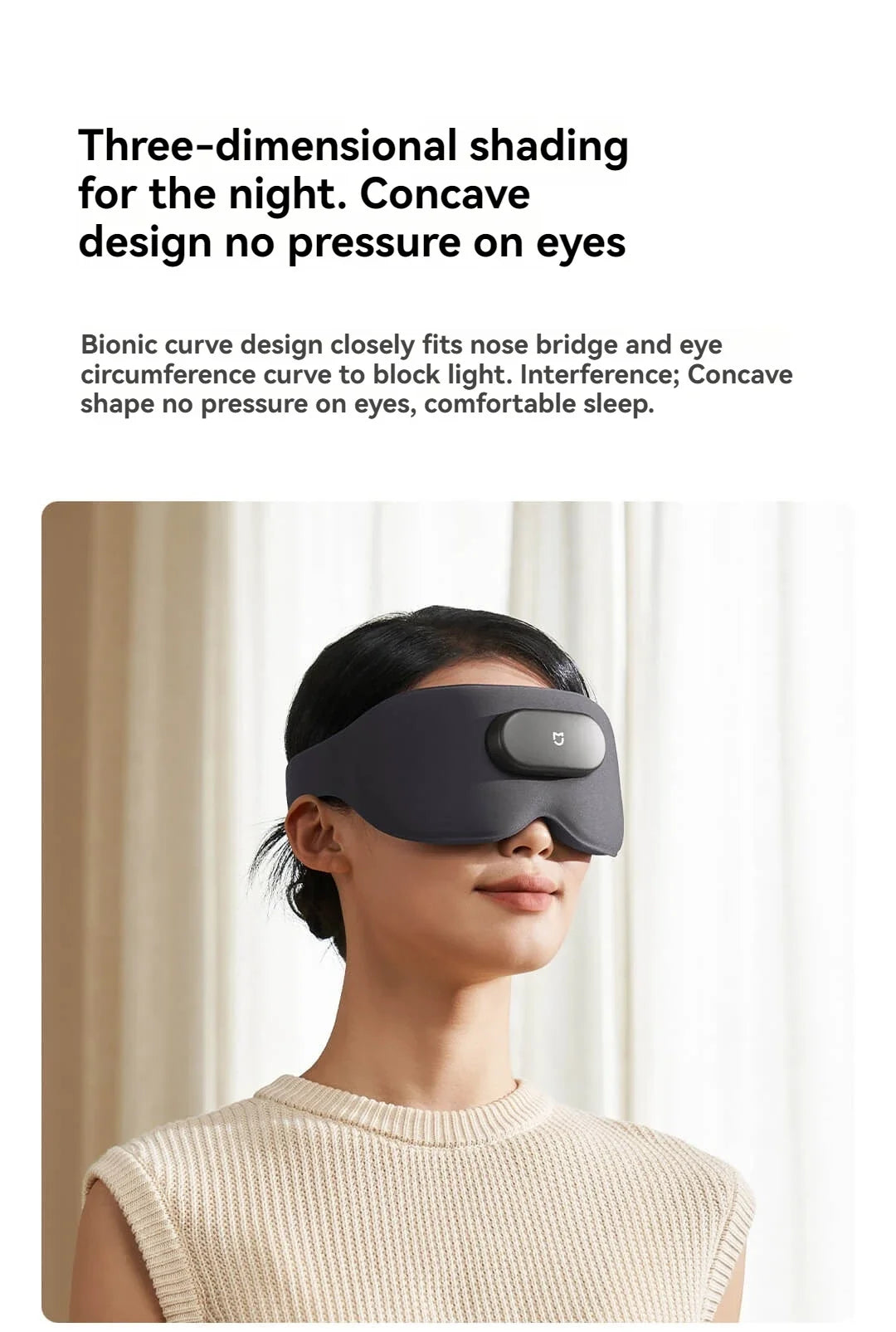 Xiaomi Mijia Smart Massage Eye Mask Hot Compress Vibrate Massage 800mAh 3D Shading Intelligent Eye Massager work for Mi Home App