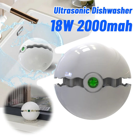 Wireless Sink Fruit Dish Washer Ball Mini Ultrasonic Dishwasher High-Pressure Bubbles Kitchen Dishwasher for Home Kitchen