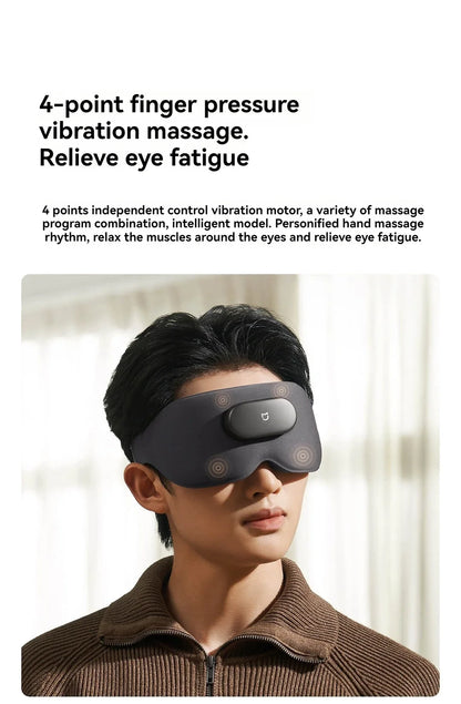 Xiaomi Mijia Smart Massage Eye Mask Hot Compress Vibrate Massage 800mAh 3D Shading Intelligent Eye Massager work for Mi Home App