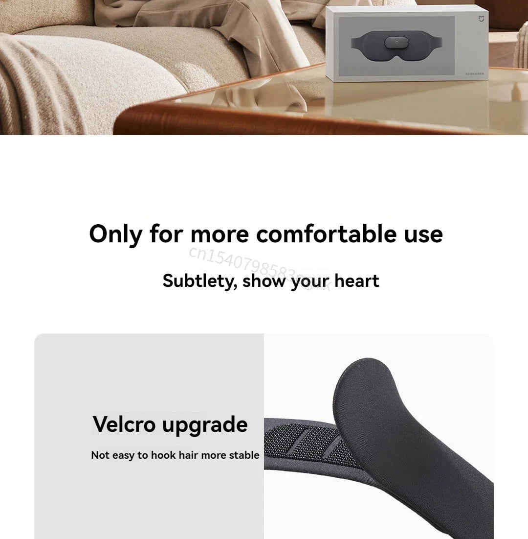 Xiaomi Mijia Smart Massage Eye Mask Hot Compress Vibrate Massage 800mAh 3D Shading Intelligent Eye Massager work for Mi Home App