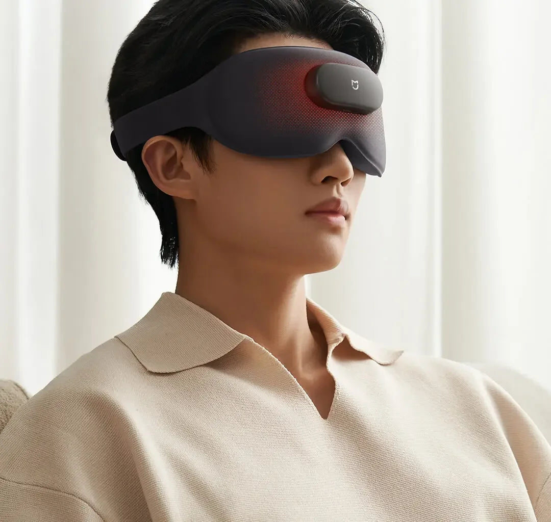 Xiaomi Mijia Smart Massage Eye Mask Hot Compress Vibrate Massage 800mAh 3D Shading Intelligent Eye Massager work for Mi Home App